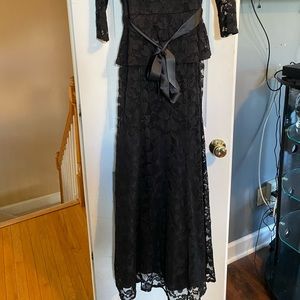 Black Lace Gown